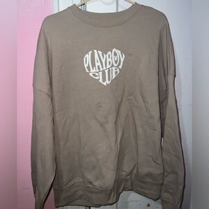 Playboy Club - Khaki Crewneck Sweater